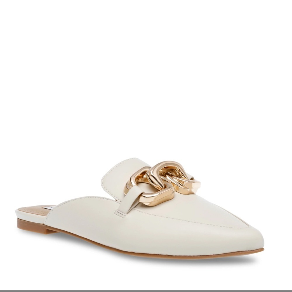 Brand new Steve Madden Friends Pointed Toe Mule in Bone leather-Size 8